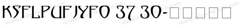 KSFLPUFJYF0 37 30字体转换